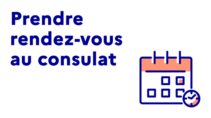 Prendre rendez-vous au Consulat (passeport, carte nationale (...)